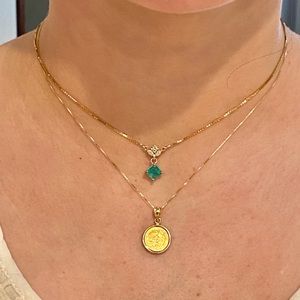 SOLD!! Authentic 2 Peso Mexican Gold Coin Necklace